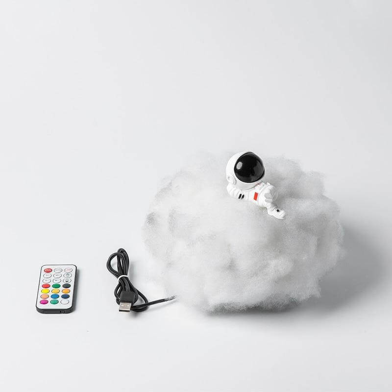 Cute LED Colorful Clouds Astronaut Lamp With Rainbow Effect - Image 2
