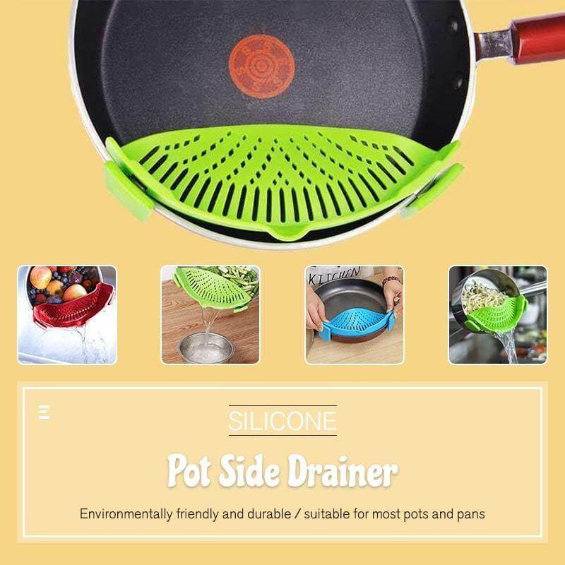 Silicone Pot Side Drainer - Image 1