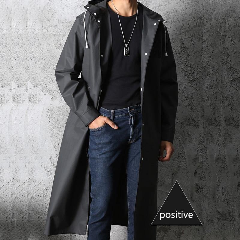 Hooded Elegant Thick Unisex Raincoat - Image 2