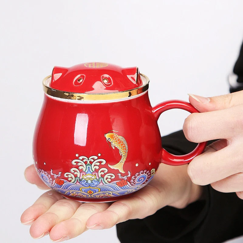 Japanese Ceramic Tea Infuser Cups - Image 3