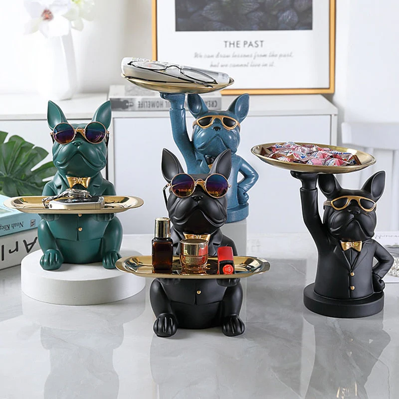 Nordic Fancy Bulldog Storage Tray Home Decor - Image 1