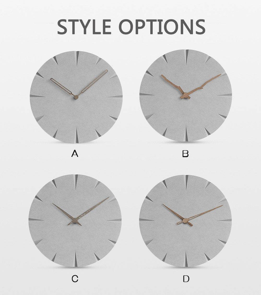 Novel Grey Life Wooden Wall Clock - Image 2