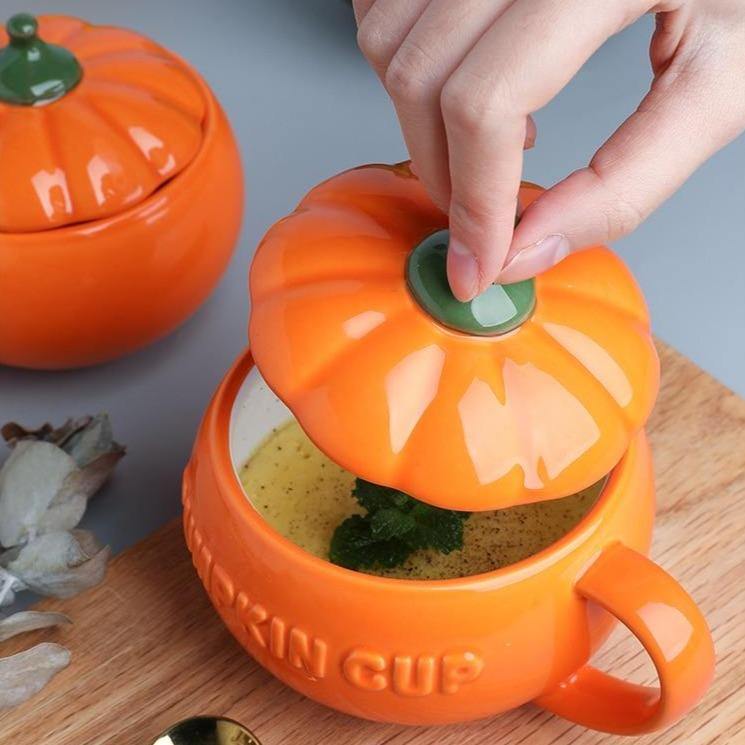 Creative Ceramic Pumpkin Mug Cup - Image 2