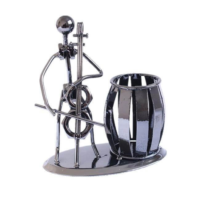 Metal Guitar Bass Violin Rocker Pen Holder - Image 3
