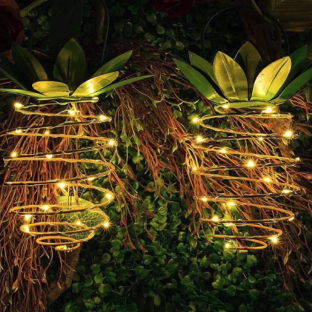 Outdoor Solar Garden Pineapple Automatic Lights - Image 3