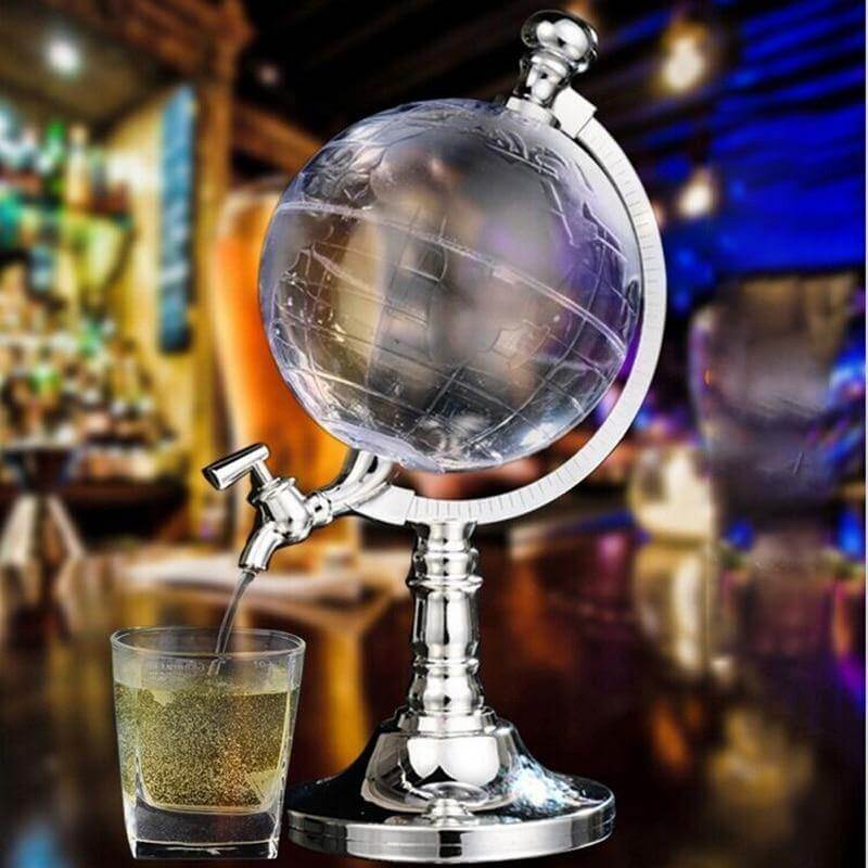 Elegant Globe Vintage Beverage Dispenser - Image 2