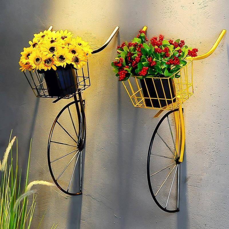 Retro Creative Iron Bicycle Head Wall Decor - Image 1