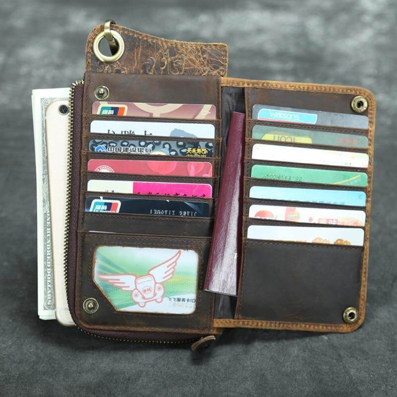 Genuine Leather Vintage Phone Wallet - Image 3