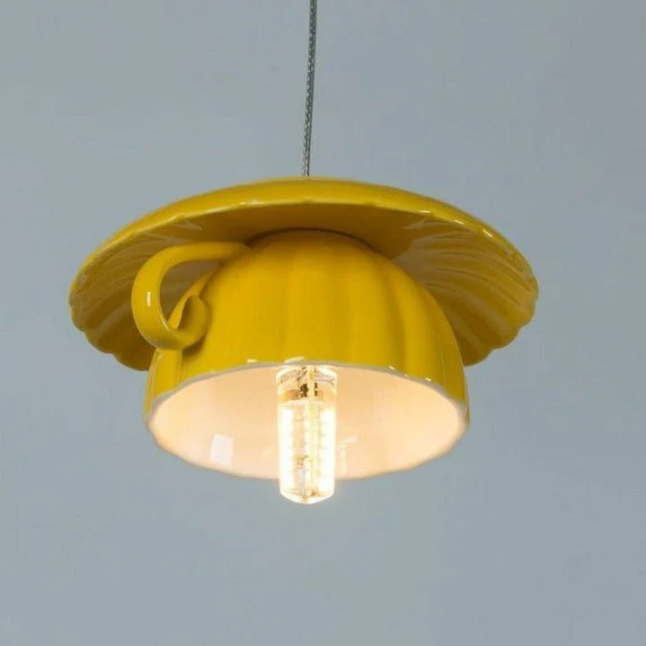 Nordic Ceramic Tea Cup Light - Image 1