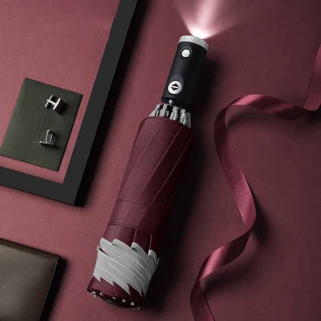 Automatic Reverse Led Light Foldable Umbrella - Image 3