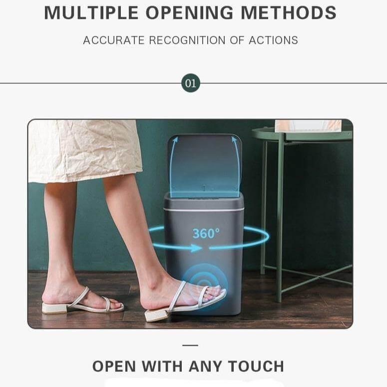 Touchless Smart Automatic Sensor Trash Can - Image 2