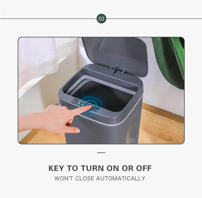 Touchless Smart Automatic Sensor Trash Can - Image 3