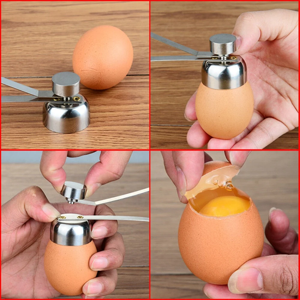 Stainless Steel Egg Shell Opener - Image 3