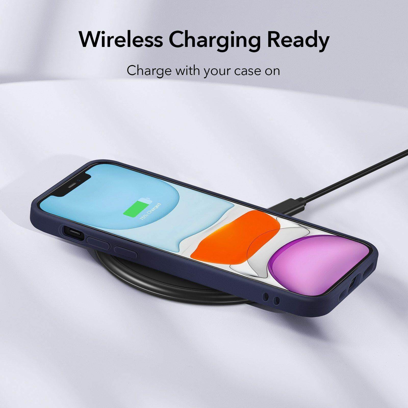 Silicone Slim Rubber Business iPhone 12 Case - Image 3
