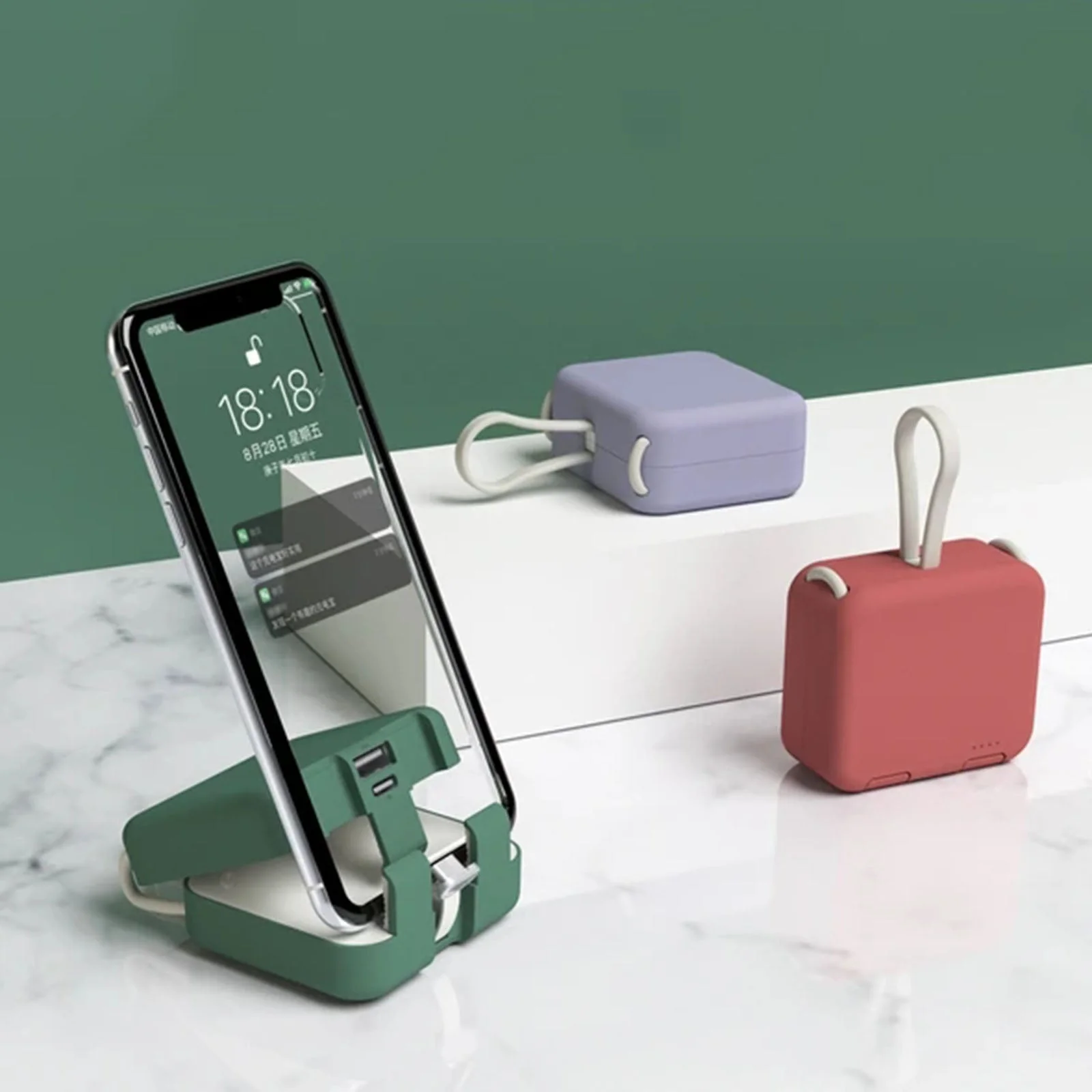 Portable Power Bank Phone Holder - Image 2