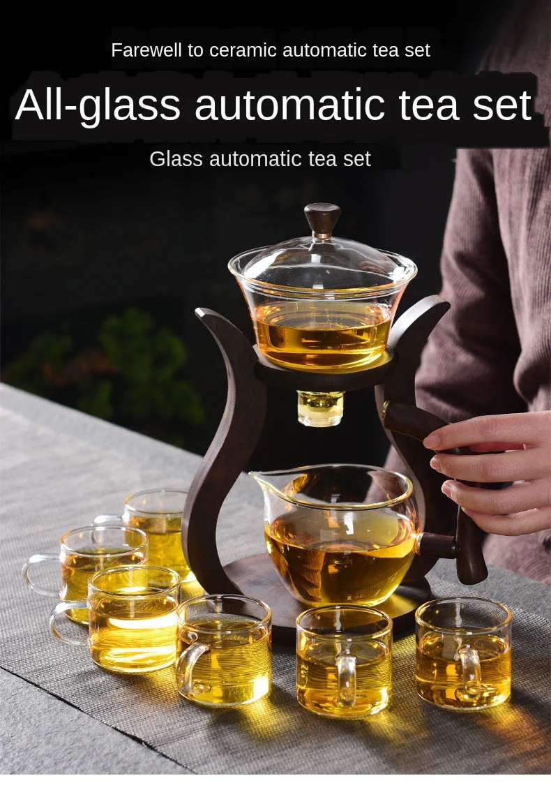 Elegant Glass Magnetic Tea Infuser Set - Image 3