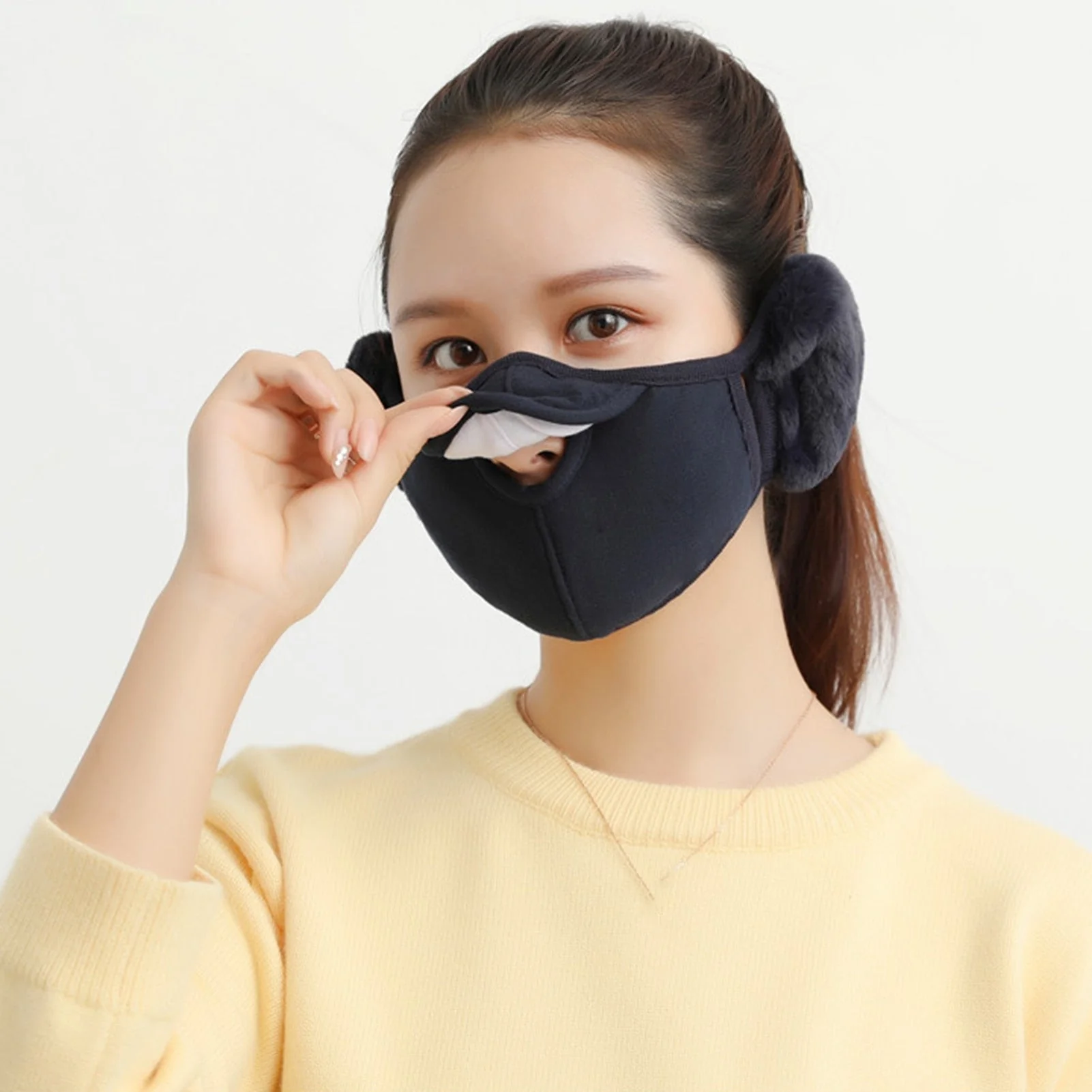 2in1 Unisex Winter Cold Proof Earmuff Mask - Image 2