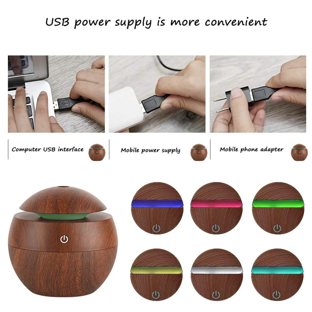 Creative Colorful LED Ultrasonic Aroma Diffuser - Image 2