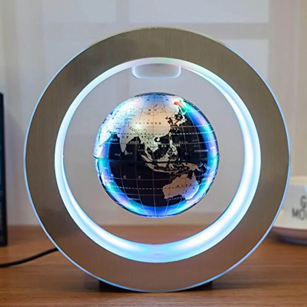 Novelty Floating Globe LED World Magnetic Levitation Lamp - Image 1