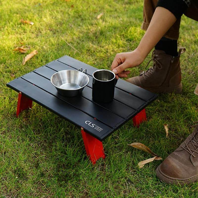 Mini Black Foldable Outdoor Table - Image 3