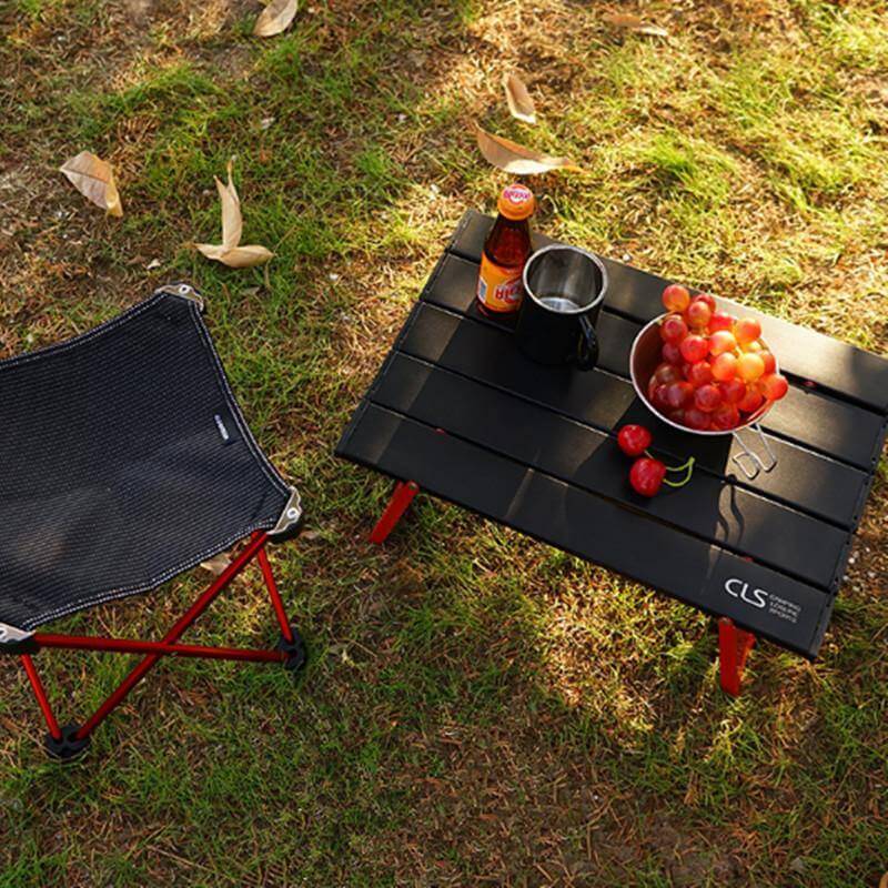 Mini Black Foldable Outdoor Table - Image 2