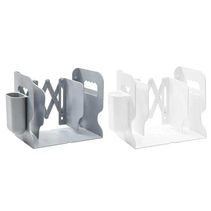 Adjustable Retractable Book Holder with Pen Holder - Image 3
