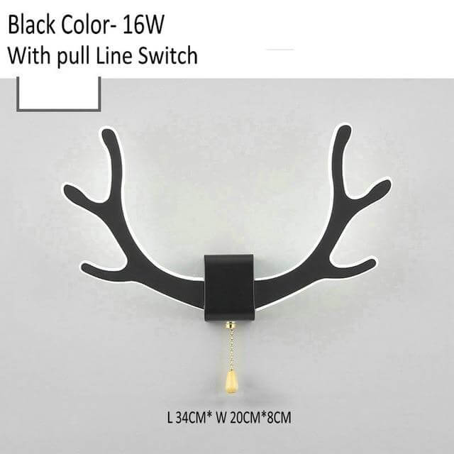 Creative Deer Antler Wall Lamp with Motion Sensor - Image 3