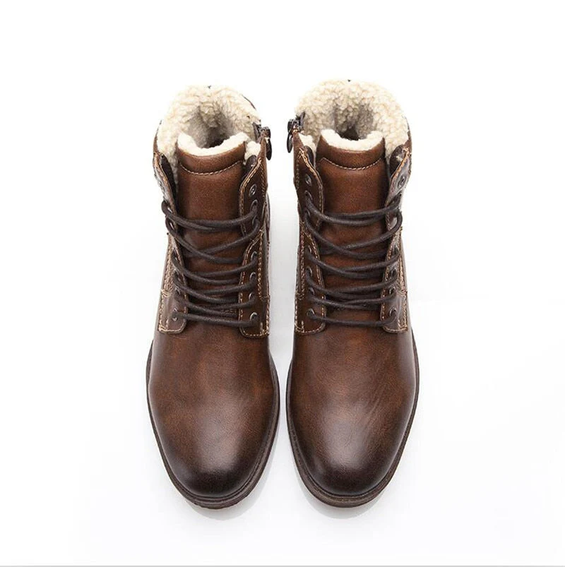 Fashion Vintage Style Male Winter Boots - Image 3