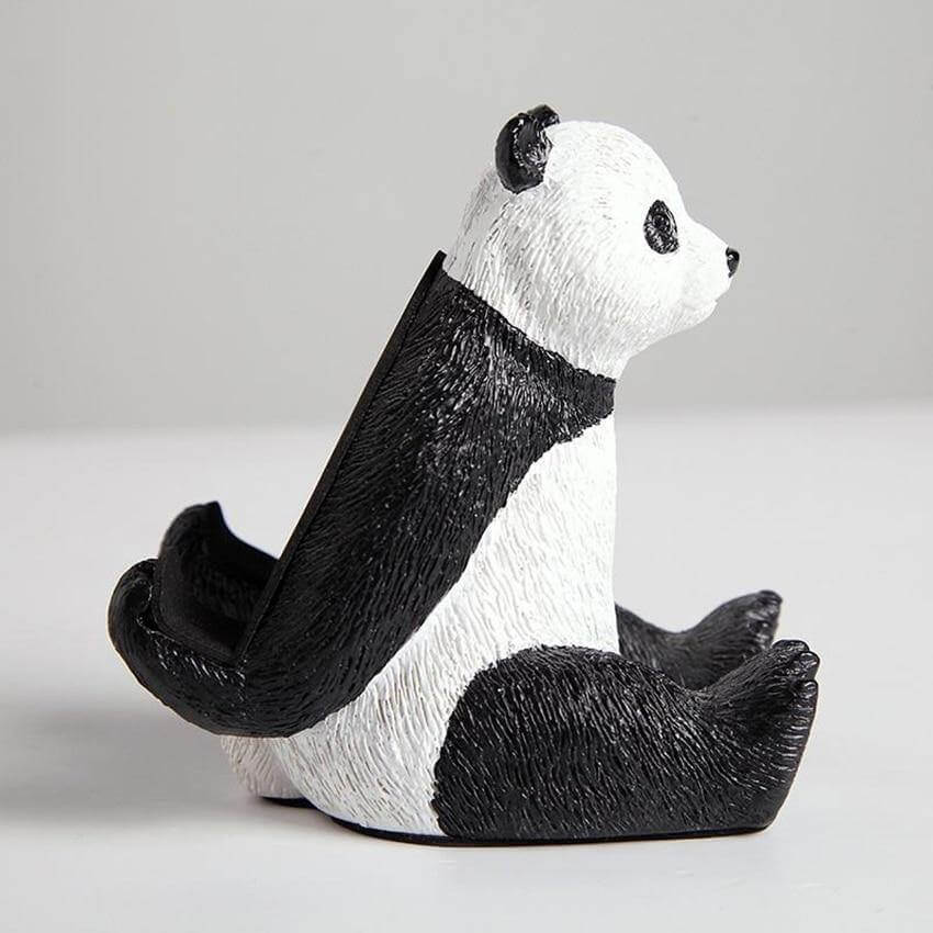 Sitting Panda Resin Phone Holder - Image 2