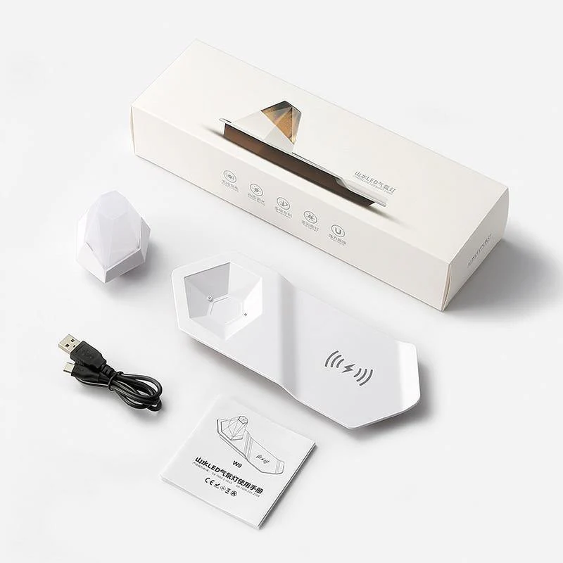2in1 Diamond LED Night Light Wireless Charger - Image 2