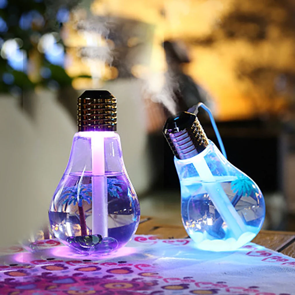 Colorful Light Bulb Air Humidifier - Image 1
