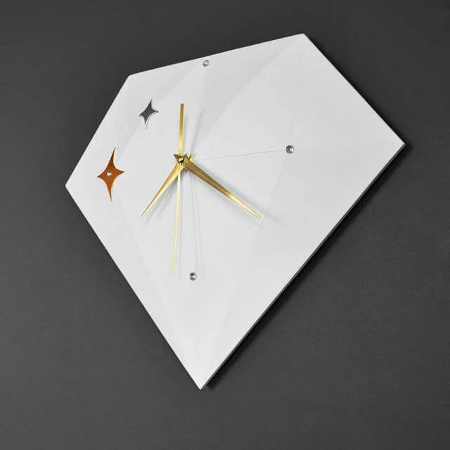 Geometric Nordic Star Minimalist Wall Clock - Image 2