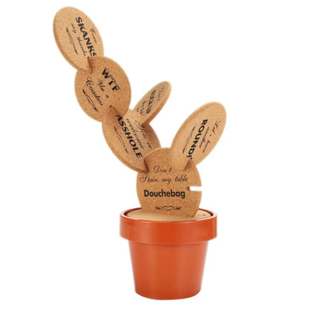 Non-Slip Cactus Coaster Set - Image 3