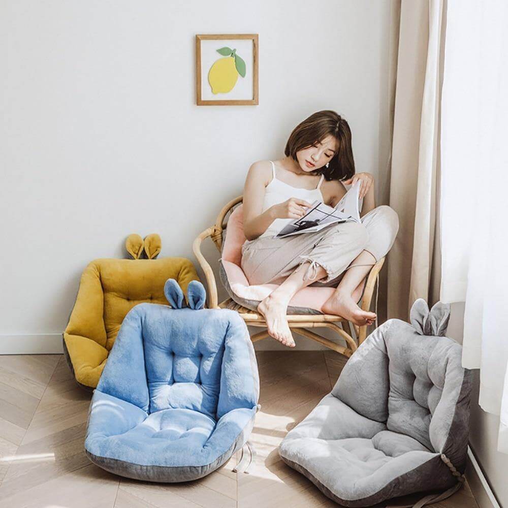 Fluffy Cute Chair Back Cushion - Image 3