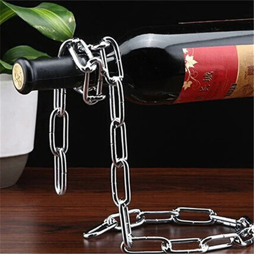 Hanging Magic Metal Wine Holder - Image 2
