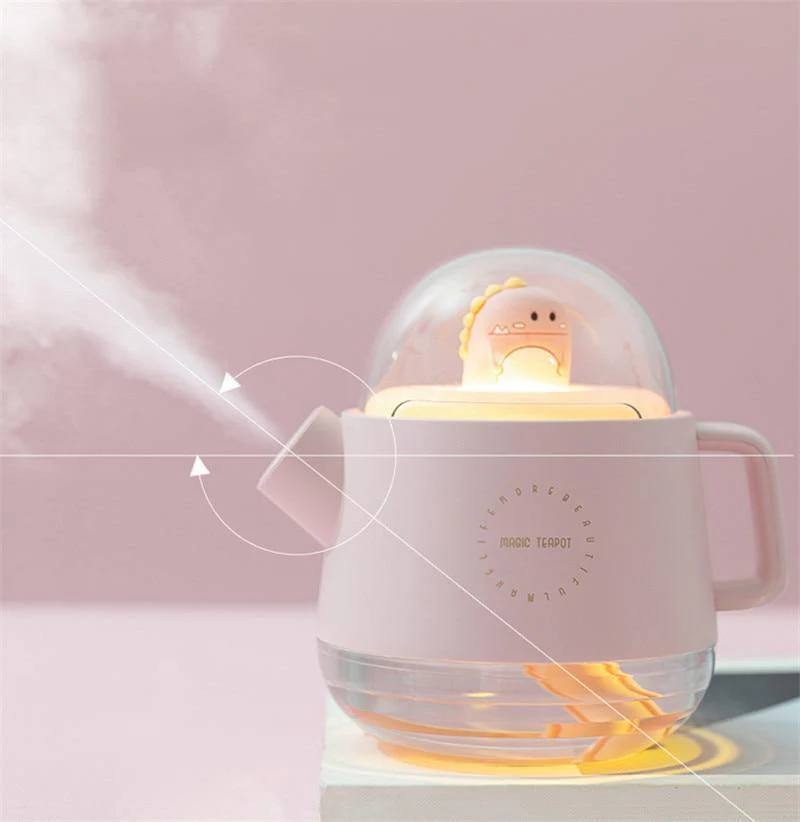 Teapot USB Colorful Air Humidifier Night Light - Image 1