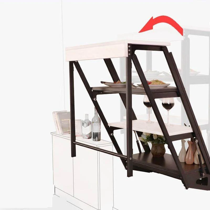 Foldable Multifunctional Wall-Mounted Shelf Table - Image 2