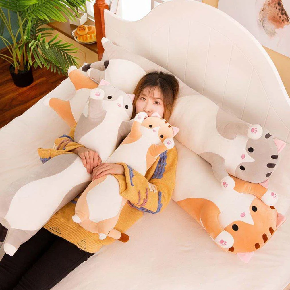 Cute Cat Soft Long Cat Plush Pillow - Image 3