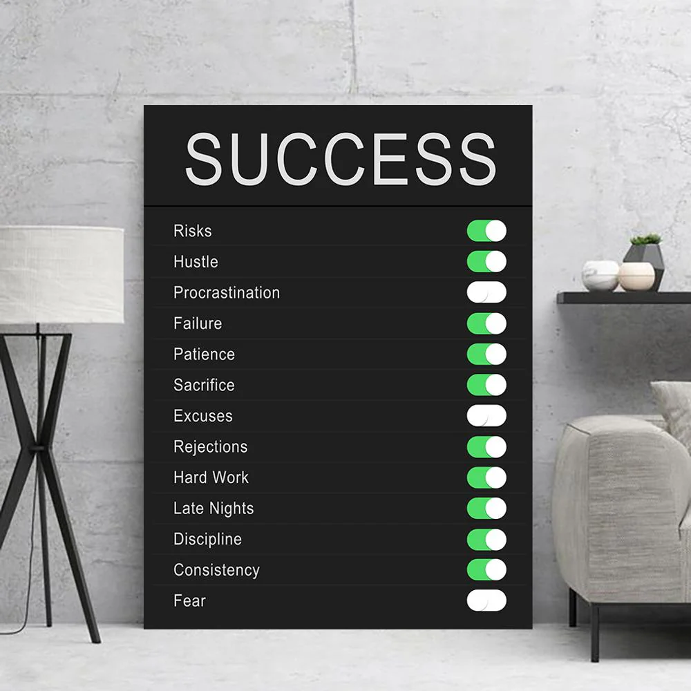 Inspirational Modern Success Canvas Paint - Image 3
