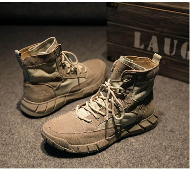 Tactical Cowhide Leather Camping Boots - Image 3