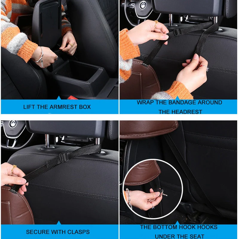 Leather Car Back Seat Organizer - Image 2