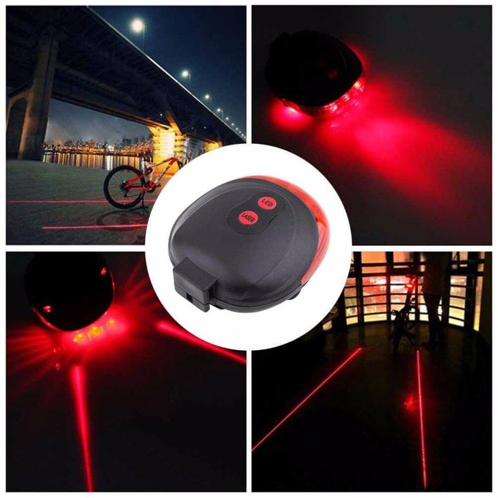 Waterproof LED Laser Bike Warning Lamp - Image 2