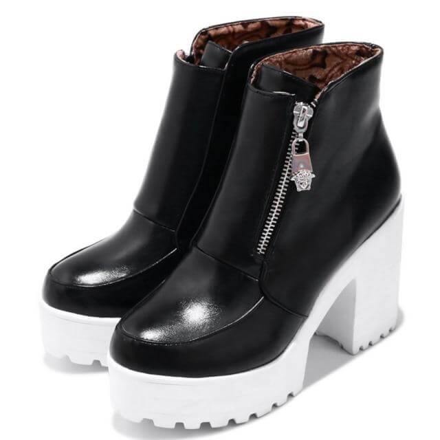 Platform Thick High Heels Women Boots - Image 2