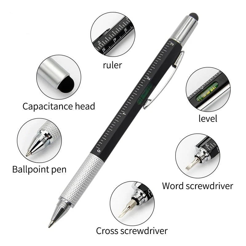 6in1 Screwdriver Ruler Pen - Image 1