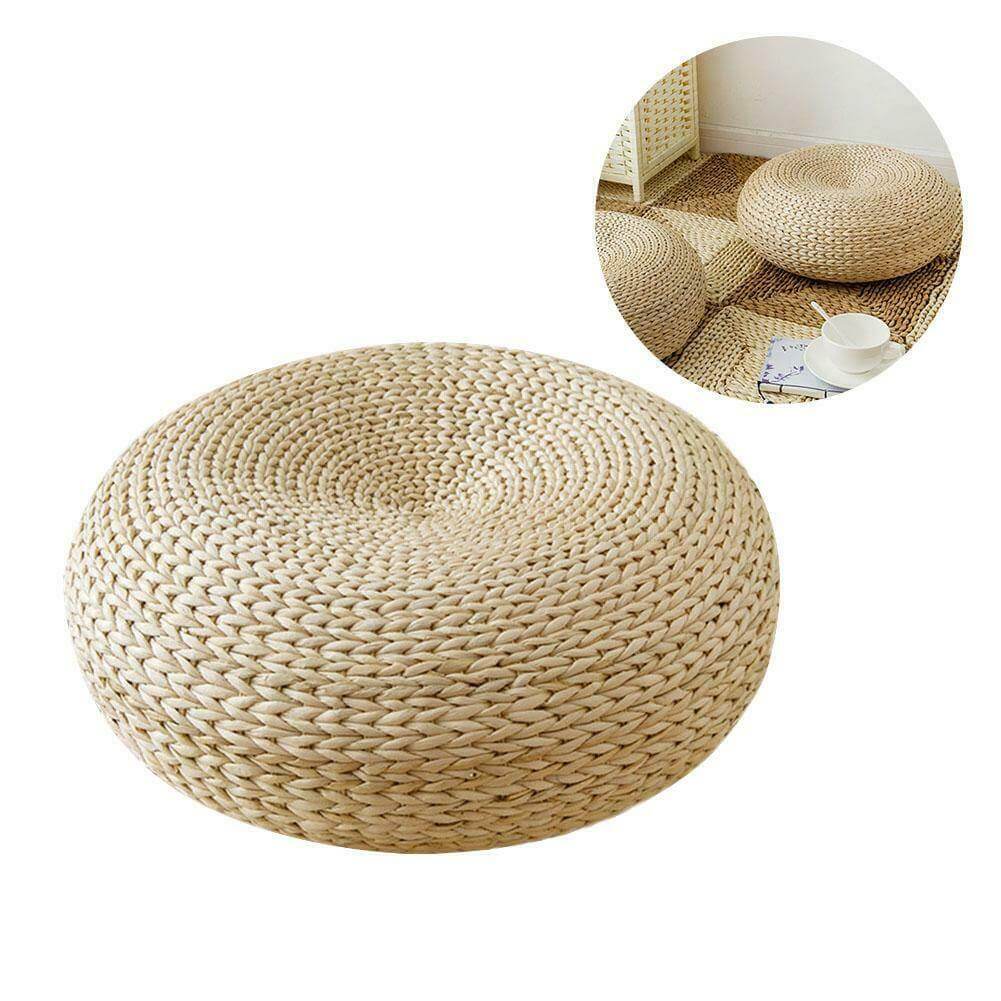 Rattan Flor Ottoman Cushion - Image 2