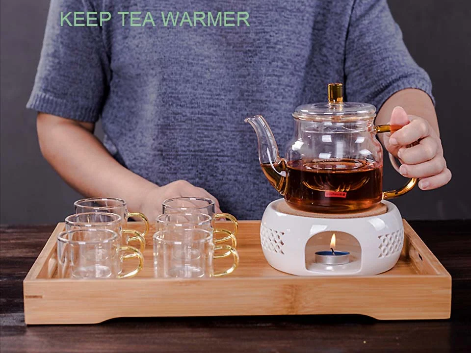 Mini Portable Ceramic Candle Teapot Warmer - Image 2