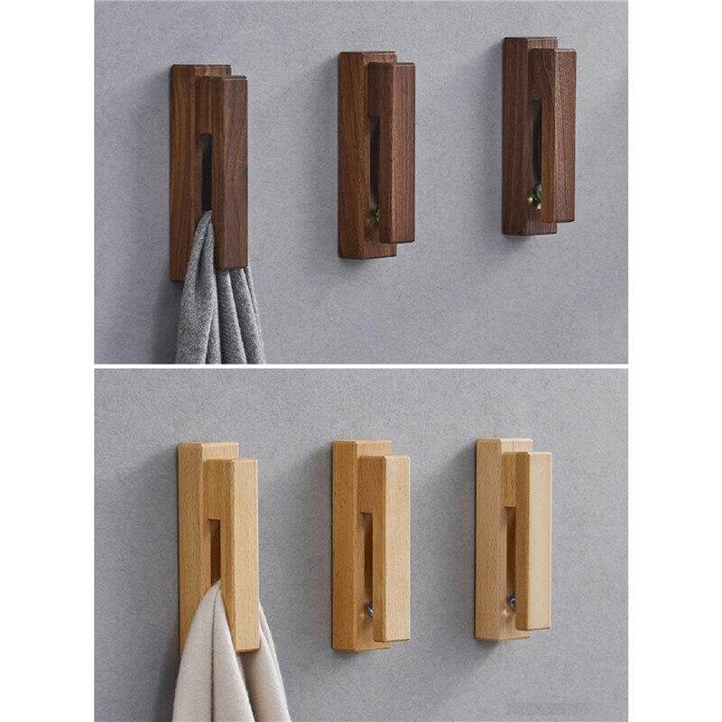 Wooden Towel Holder Hooks - Image 2