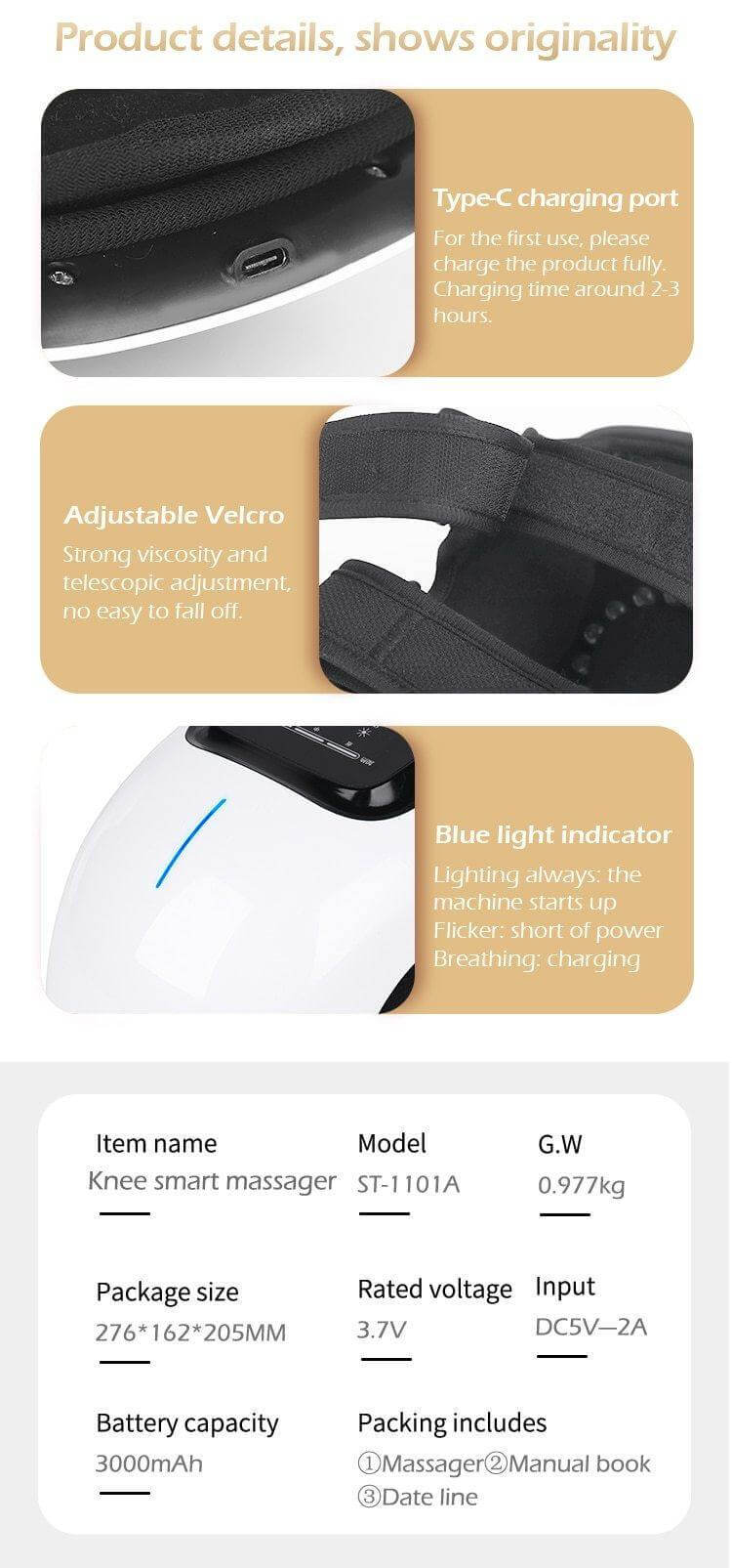 Wireless Electric Knee Massager - Image 2