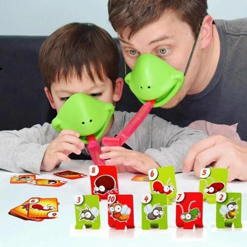 Frog Tongue Mask Cards Toy Set - Image 2