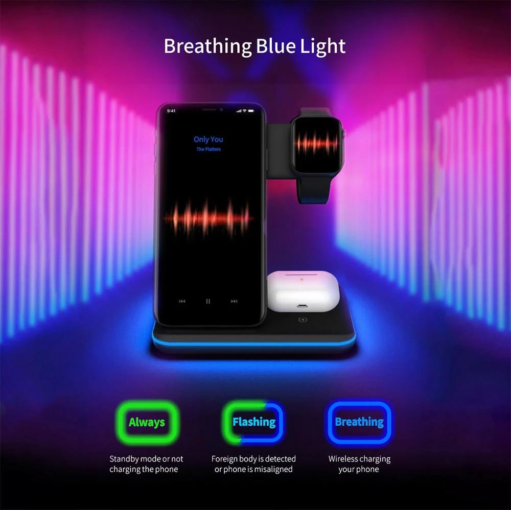 3in1 Wireless Apple Fast Charging Dock - Image 3